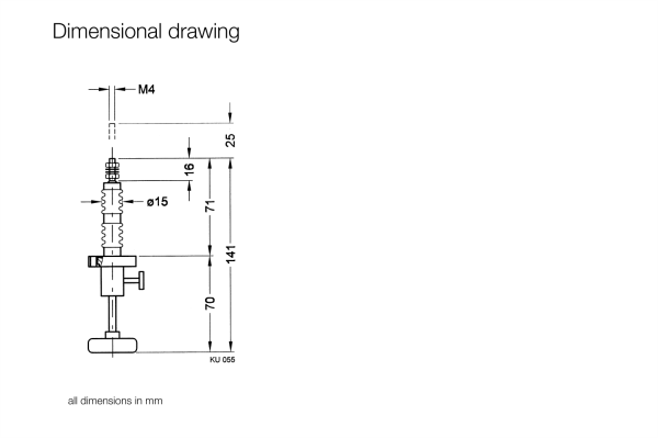 UHV-Linear motion feedthrough FNL 16/25