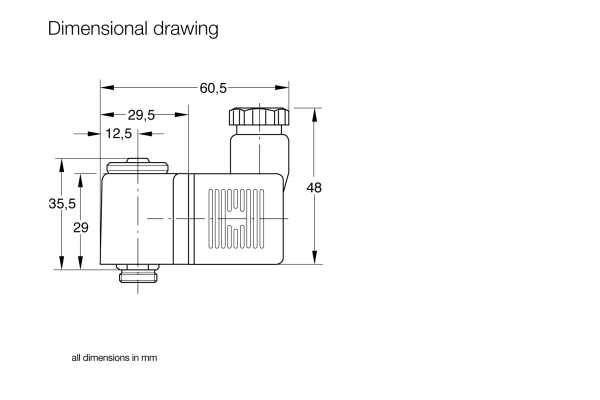 Solenoid coil for pilot valve - 24 V DC